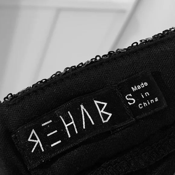 Rehab | Nearly Naked Backless Sequin Midi Dress Black Size S - Picture 14 of 16